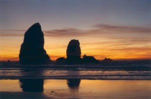 Photo of The Needles by James W. Young in December, 1993